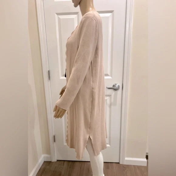 Cable & Gauge Long Ribbed Duster Cardigan - Picture 3 of 5